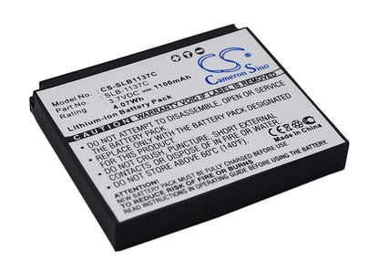 3.7V, 1100mAh, Li-ion Battery fits Samsung, Digimax I7, 4.07Wh