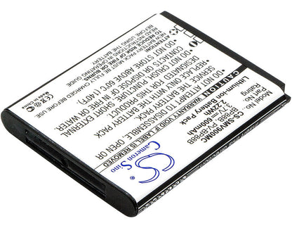 3.7V, 600mAh, Li-ion Battery fits Samsung, Ec-mv900fbpwus, Mv900, 2.22Wh