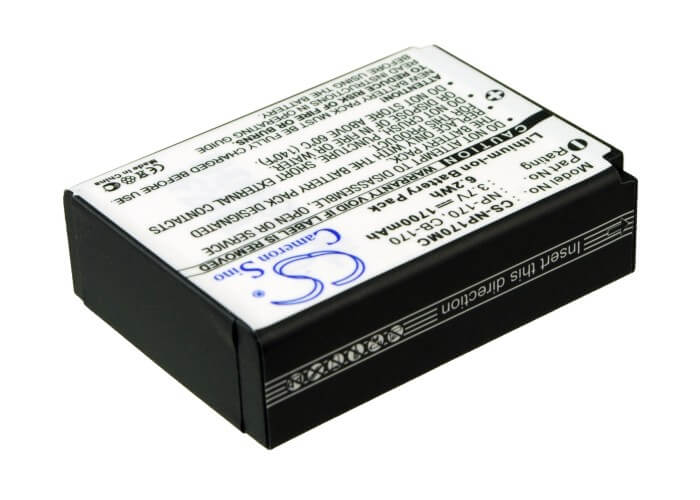 3.7V, 1700mAh, Li-ion Battery fits Speed, Hd230z, Hd-230z, 6.29Wh