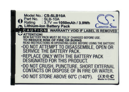 3.7V, 1050mAh, Li-ion Battery fits Samsung, Es50, Es55, 3.885Wh
