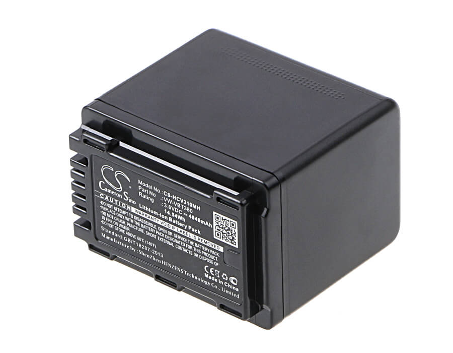 3.6V, 4040mAh, Li-ion Battery fits Panasonic, Hc-250eb, Hc-550eb, 14.544Wh