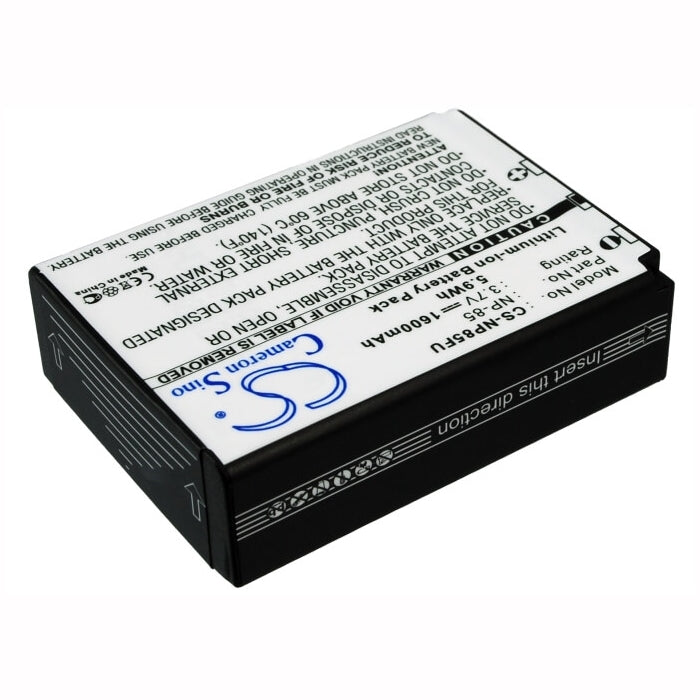 3.7V, 1600mAh, Li-ion Battery fits Fujifilm, Finepix F305, Finepix Sl1000, 5.92Wh
