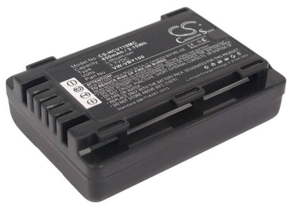3.7V, 850mAh, Li-ion Battery fits Panasonic, Hc-v110, Hc-v110g, 3.145Wh