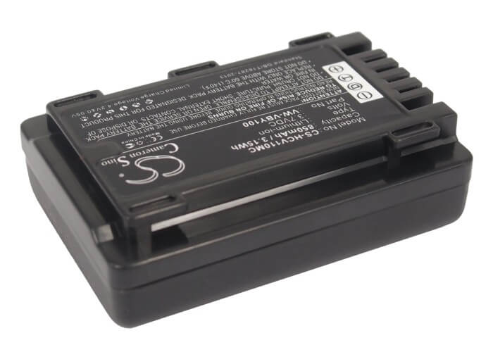 3.7V, 850mAh, Li-ion Battery fits Panasonic, Hc-v110, Hc-v110g, 3.145Wh