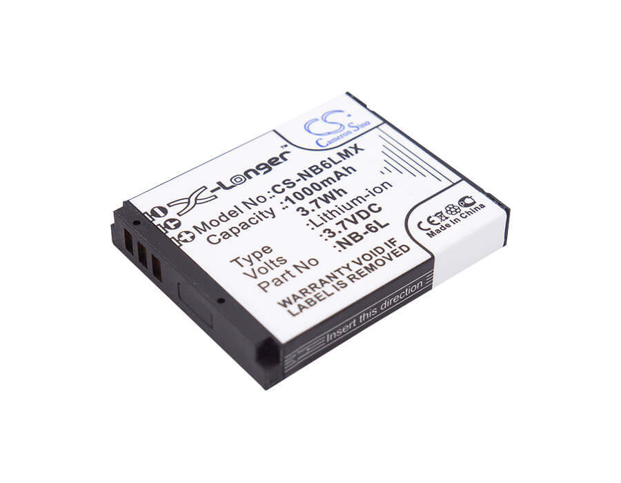 3.7V, 1000mAh, Li-ion Battery fits Canon, Digital Ixus 200 Is, Digital Ixus 210, 3.7Wh