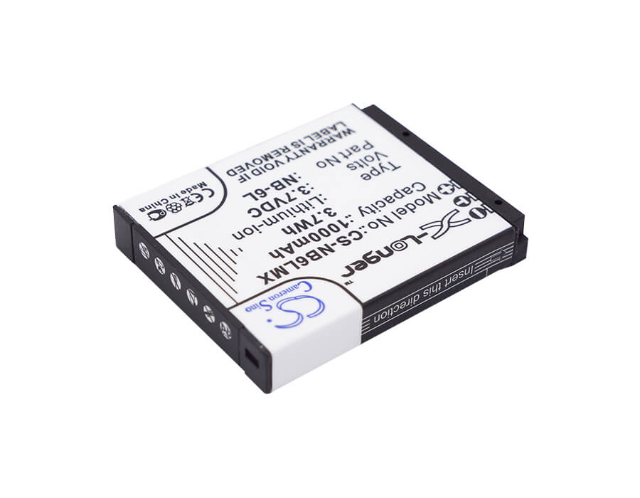3.7V, 1000mAh, Li-ion Battery fits Canon, Digital Ixus 200 Is, Digital Ixus 210, 3.7Wh