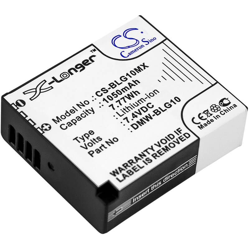 7.4V, 1050mAh, Li-ion Battery fits Leica, D-lux Type 109, 7.77Wh