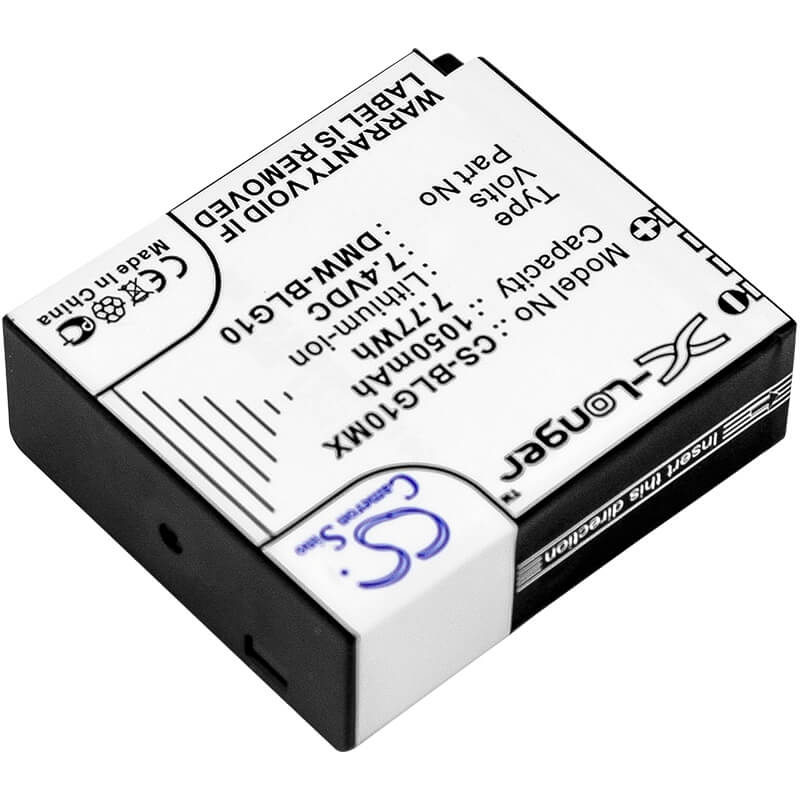 7.4V, 1050mAh, Li-ion Battery fits Panasonic, Lumix Dmc-gf3, Lumix Dmc-gf3c, 7.77Wh