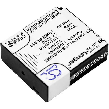 7.4V, 1050mAh, Li-ion Battery fits Panasonic, Lumix Dmc-gf3, Lumix Dmc-gf3c, 7.77Wh