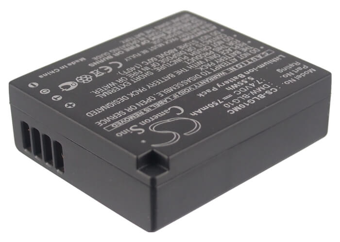 7.4V, 750mAh, Li-ion Battery fits Panasonic, Lumix Dmc-gf3, Lumix Dmc-gf3c, 5.55Wh