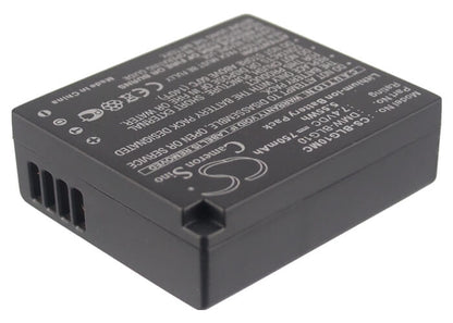 7.4V, 750mAh, Li-ion Battery fits Panasonic, Lumix Dmc-gf3, Lumix Dmc-gf3c, 5.55Wh