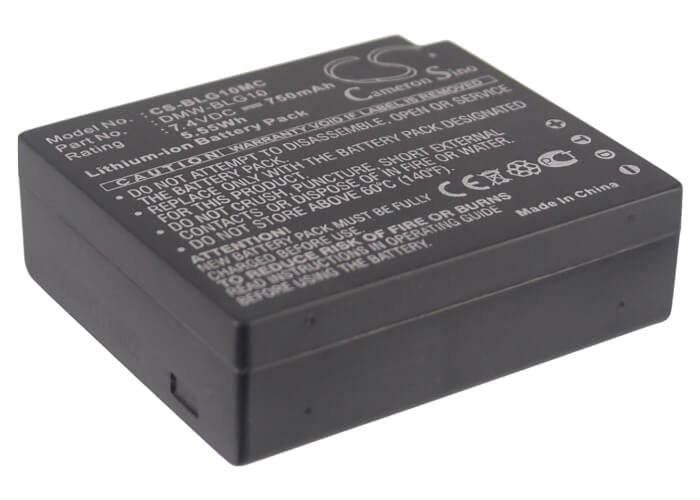 7.4V, 750mAh, Li-ion Battery fits Panasonic, Lumix Dmc-gf3, Lumix Dmc-gf3c, 5.55Wh