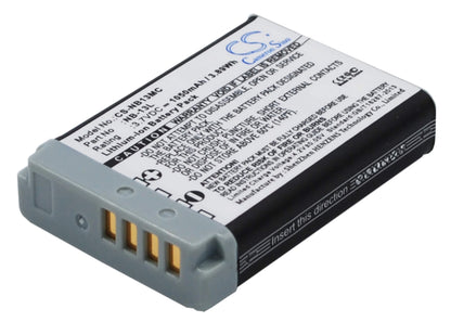 3.7V, 1050mAh, Li-ion Battery fits Canon, Powershot G5x, Powershot G5x M2, 3.885Wh