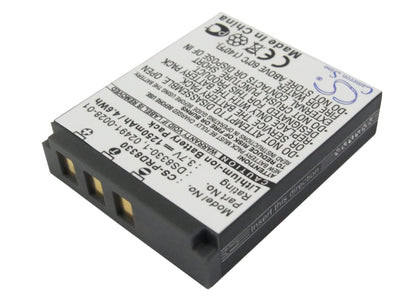 3.7V, 1250mAh, Li-ion Battery fits Maginon, Dc-8300, Dc-8600, 4.625Wh