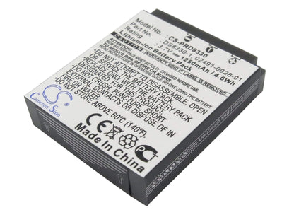 3.7V, 1250mAh, Li-ion Battery fits Megapix, Vx8, 4.625Wh