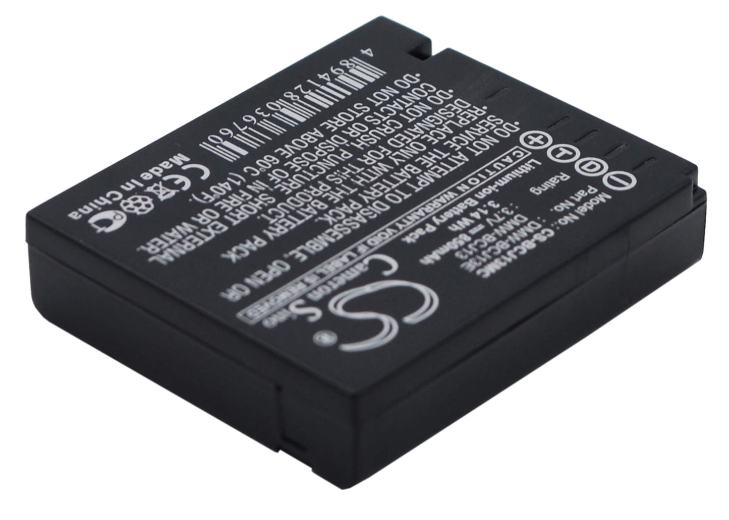 3.7V, 850mAh, Li-ion Battery fits Leica, D-lux5, D-lux5e, 3.145Wh