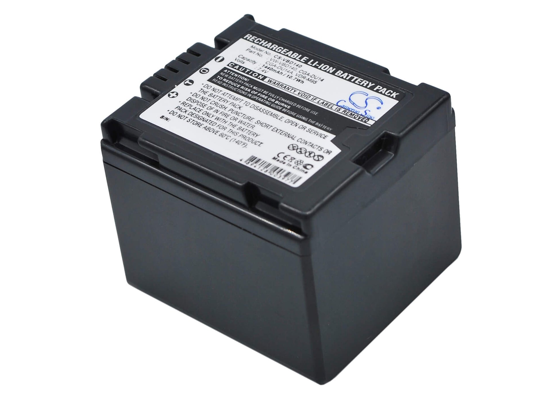 7.4V, 1440mAh, Li-ion Battery fits Hitachi, Dz-bd70, Dz-bd7h, 10.656Wh