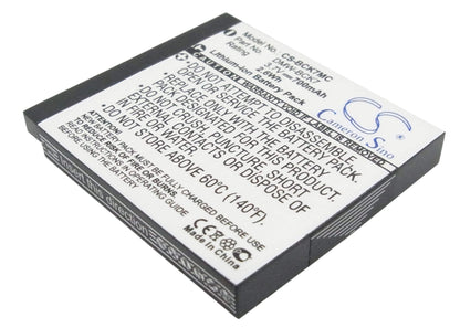 3.7V, 700mAh, Li-ion Battery fits Panasonic, Lumix Dmc-fp77, lumix Dmc-fs14, 2.59Wh