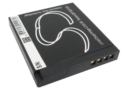 3.7V, 700mAh, Li-ion Battery fits Panasonic, Lumix Dmc-fp77, lumix Dmc-fs14, 2.59Wh