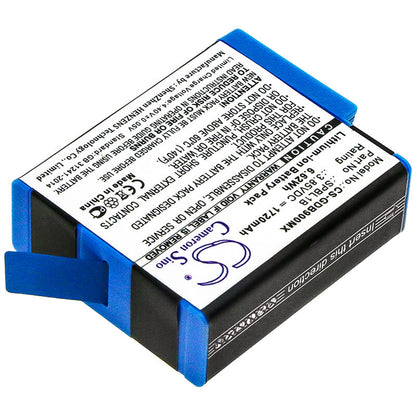 3.85V, 1720mAh, Li-ion Battery fits Gopro, Ahdbt-901, Gopro 9, 6.622Wh