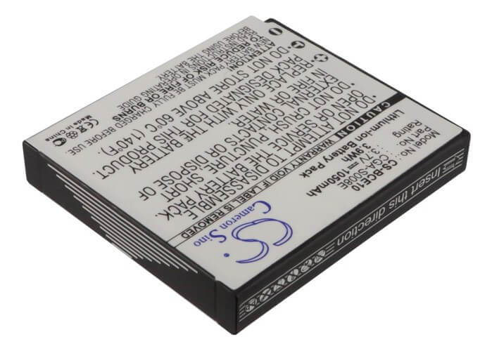 3.7V, 1050mAh, Li-ion Battery fits Ricoh, Caplio Cx1, Caplio Cx2, 3.885Wh