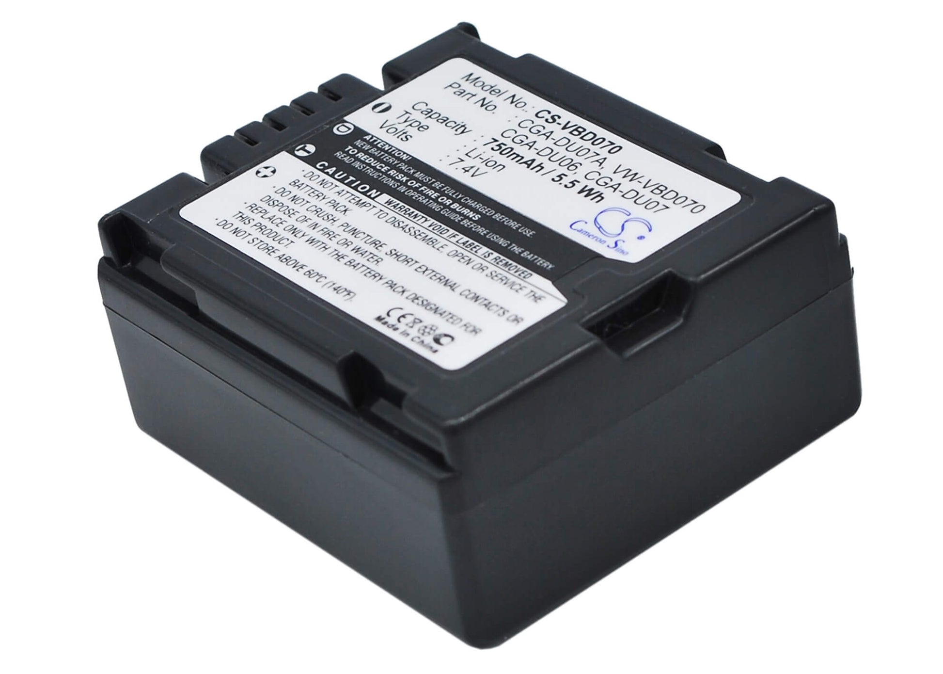 7.4V, 750mAh, Li-ion Battery fits Hitachi, Dz-bd70, Dz-bd70a, 5.55Wh