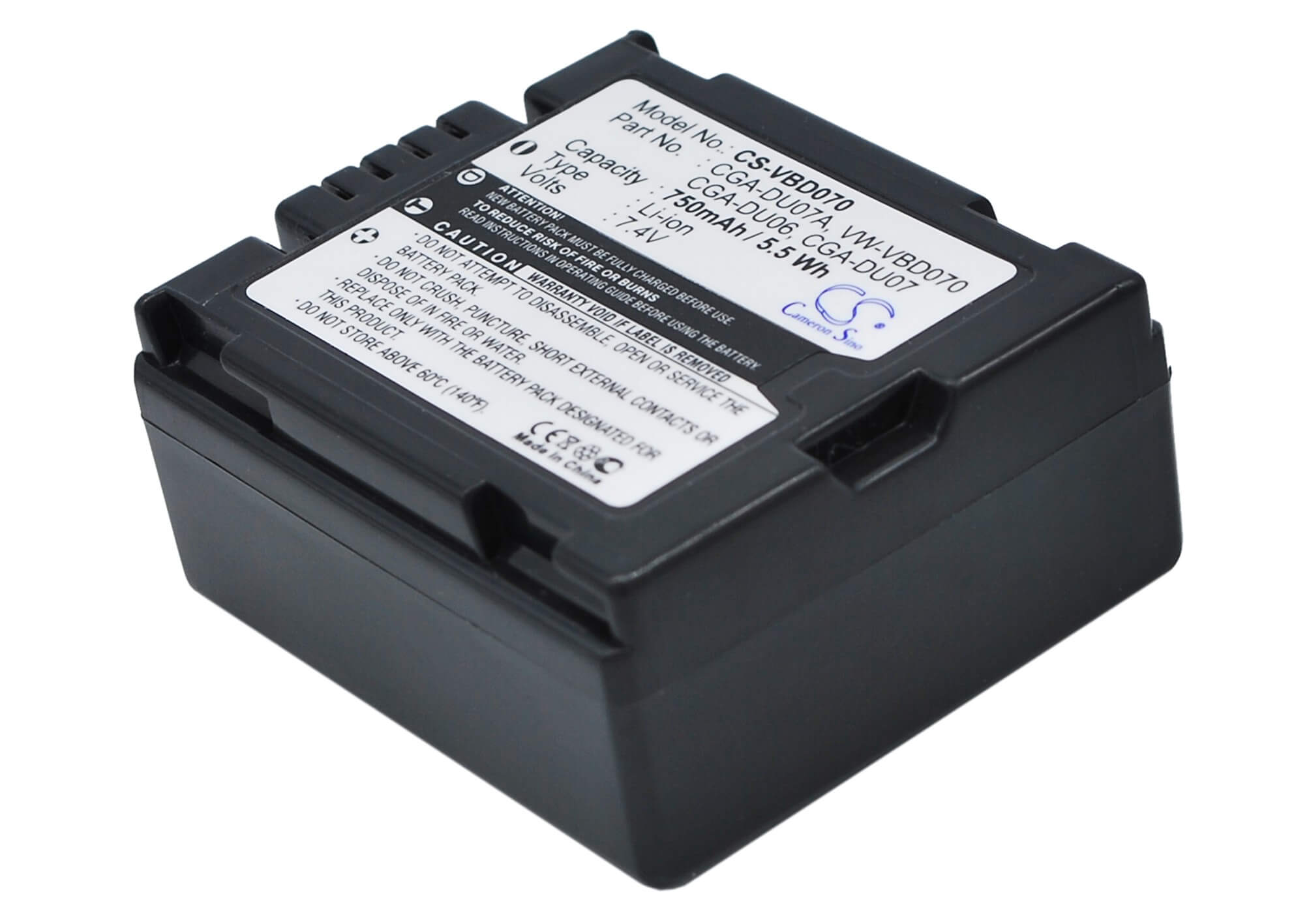7.4V, 750mAh, Li-ion Battery fits Hitachi, Dz-bd70, Dz-bd70a, 5.55Wh