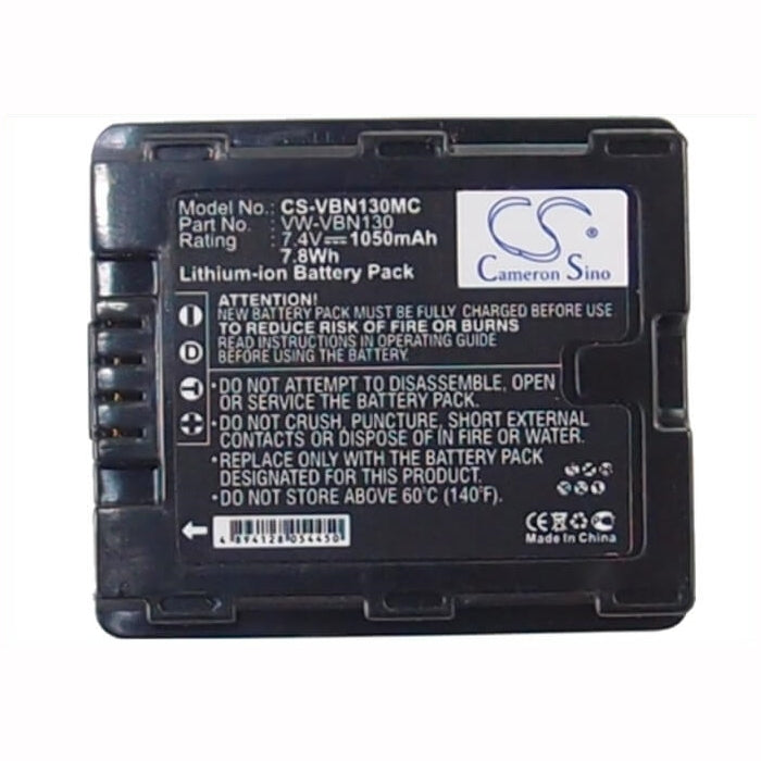 7.4V, 1050mAh, Li-ion Battery fits Panasonic, Hc-x800, Hc-x920, 7.77Wh