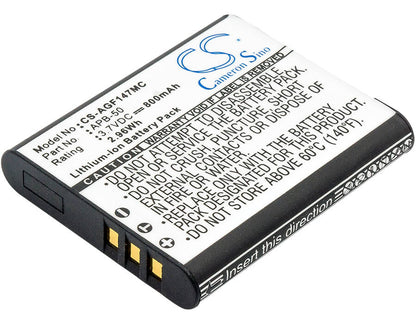 3.7V, 800mAh, Li-ion Battery fits Agfa, Optima 147, 2.96Wh