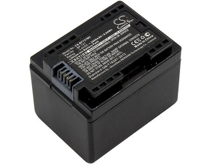 3.6V, 2400mAh, Li-ion Battery fits Canon, Ixia Hf R306, Legria Hf R36, 8.64Wh