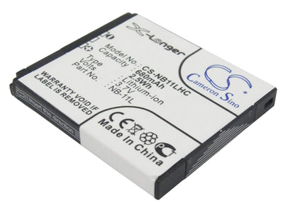 3.7V, 680mAh, Li-ion Battery fits Canon, Elph 110 Hs, Elph 340 Hs, 2.516Wh