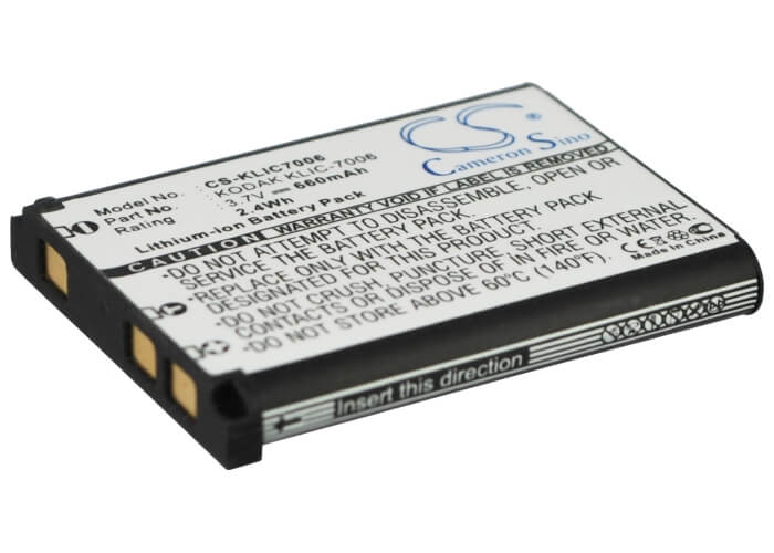 3.7V, 660mAh, Li-ion Battery fits Ricoh, Dm-6370, Ds-6365, 2.442Wh