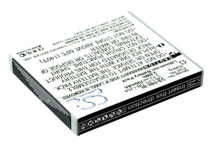 3.7V, 700mAh, Li-ion Battery fits Sanyo, Xacti Dmx-c1, Xacti Dmx-c4(d), 2.59Wh