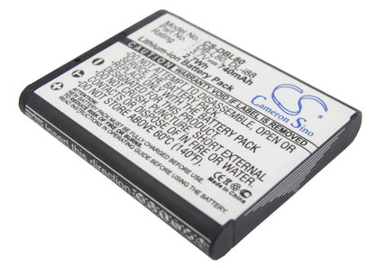 3.7V, 740mAh, Li-ion Battery fits Toshiba, Camileo Bw10, Camileo Bw10 Hd, 2.738Wh