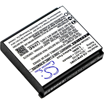3.7V, 800mAh, Li-Polymer Battery fits Sena, Prism Bluetooth Action Camera, S7a-sp15, 2.96Wh