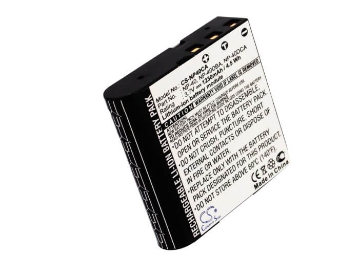 3.7V, 1230mAh, Li-ion Battery fits Kodak, Pixpro Az251, Pixpro Az361, 4.551Wh