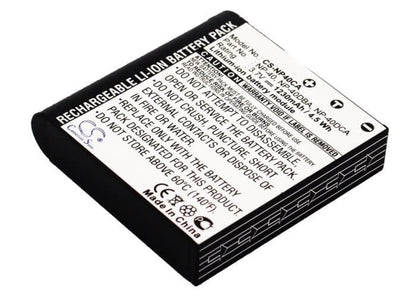 3.7V, 1230mAh, Li-ion Battery fits Benq, Dc P500, E510, 4.551Wh