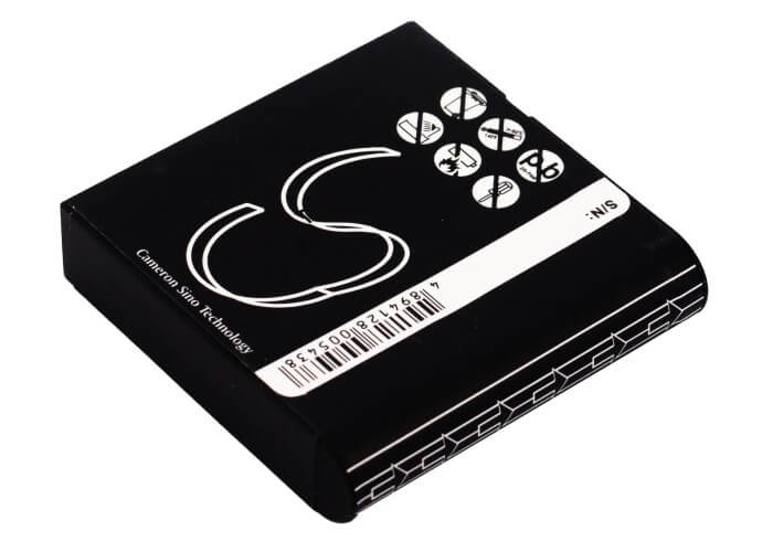 3.7V, 1230mAh, Li-ion Battery fits Rollei, Movieline Sd50, 4.551Wh