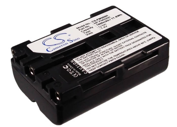 7.4V, 1600mAh, Li-ion Battery fits Sony, Dslr-a100k, Dslr-a100w/b, 11.84Wh