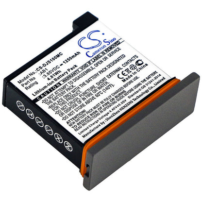 3.85V, 1250mAh, Li-ion Battery fits Dji, Osmo Action, 4.8125Wh