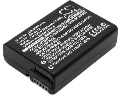 7.4V, 1030mAh, Li-ion Battery fits Nikon, Coolpix P7000, Coolpix P7100, 7.622Wh