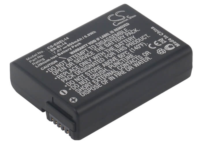7.4V, 900mAh, Li-ion Battery fits Nikon, Coolpix P7000, Coolpix P7100, 6.66Wh