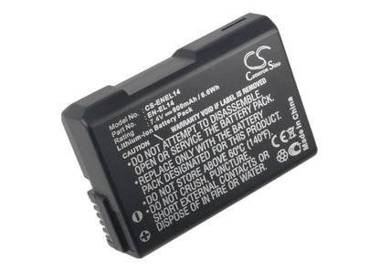 7.4V, 900mAh, Li-ion Battery fits Nikon, Coolpix P7000, Coolpix P7100, 6.66Wh