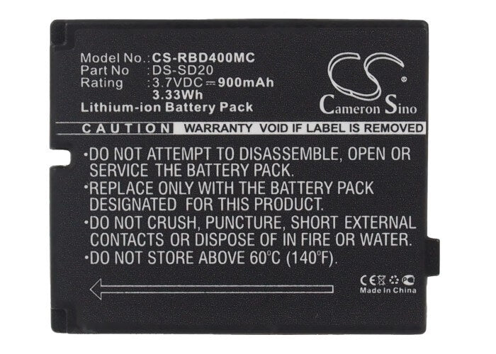 3.7V, 900mAh, Li-Polymer Battery fits Rollei, 3s, 4s, 3.33Wh