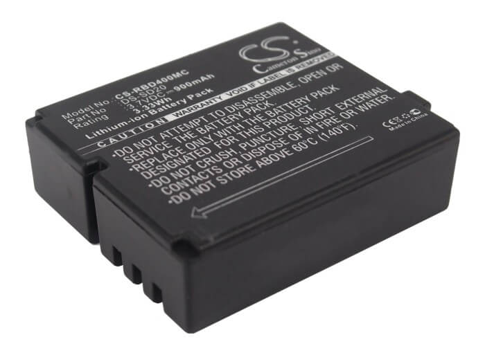 3.7V, 900mAh, Li-Polymer Battery fits Astak, Action Pro, Action Pro Cm7000, 3.33Wh