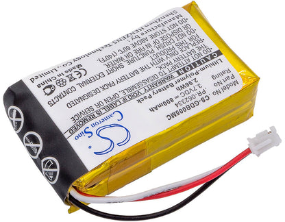 3.7V, 800mAh, Li-Polymer Battery fits Gopro, Chdha-301, Hero +, 2.96Wh