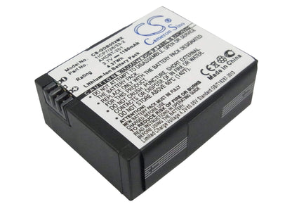 3.7V, 1180mAh, Li-ion Battery fits Gopro, Hd Hero3 Black Edition, Hd Hero3 White Edition, 4.366Wh