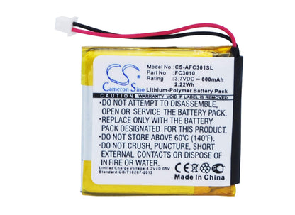3.7V, 600mAh, Li-Polymer Battery fits Acme, Fc3010, Flycam3, 2.22Wh