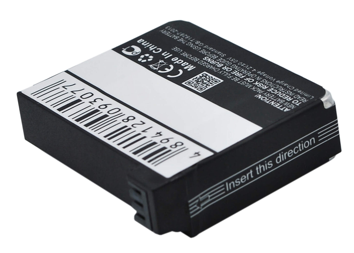 3.7V, 950mAh, Li-ion Battery fits Gopro, Hero 4, Hero 4 Black, 3.515Wh