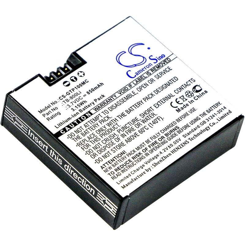 3.7V, 850mAh, Li-ion Battery fits Gotop, G1, 3.145Wh